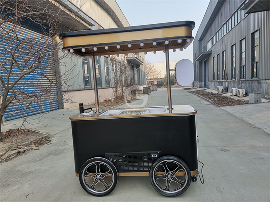 Fastfood Mobilkarren für Eis, Kaltgetränke, Snacks Trolley Gelato Eiskarren