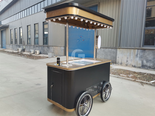 Thailand Slush Kaffee Eiscreme Wagen Strand Verkauf von Eiscreme Push Wagen