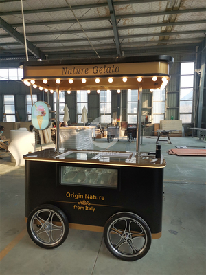 Thailand Slush Kaffee Eiscreme Wagen Strand Verkauf von Eiscreme Push Wagen