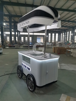 Herbst beliebte Straßenanwendung Gelato Cart Italienische Eiscreme Cart mit CE
