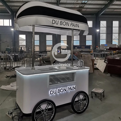 Schauwagen Gelato Hart Eiscreme Wagen mit zwei Rädern