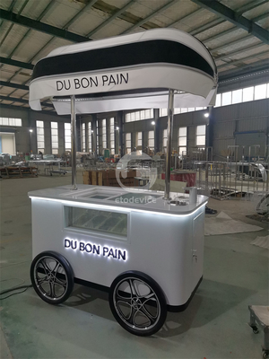 Schauwagen Gelato Hart Eiscreme Wagen mit zwei Rädern