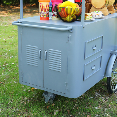 Personalisierte Logo Größe Mobile Food Cart Business Handschubkarre zum Verkauf von Kaffee Süßigkeiten Eiscreme Karre