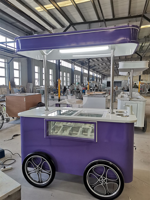 Gelato Eiscreme Pozzetti Wagen Eiscreme Wagen Eiscreme Schubwagen
