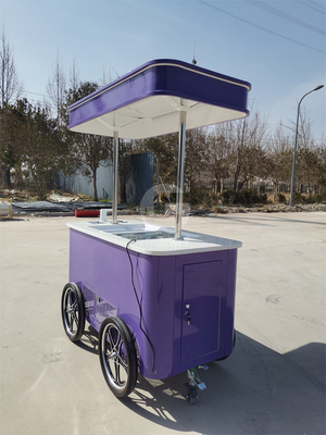 Eismaschine Eiswagen mit Rädern Eiswagen für den Außenbereich mit CE-Zulassung