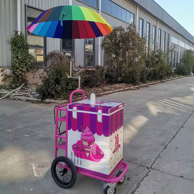 Europe Standard Street Mobile Eisstand Verkauf von Eiskarren mit Gefrierschrank