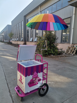 Europe Standard Street Mobile Eisstand Verkauf von Eiskarren mit Gefrierschrank