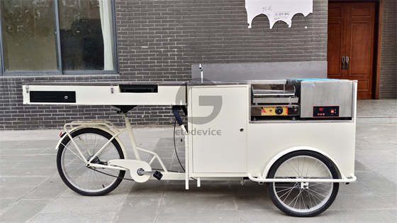 Stylische Eiscreme-Push-Wagen