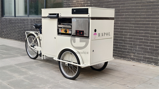 Stylische Eiscreme-Push-Wagen
