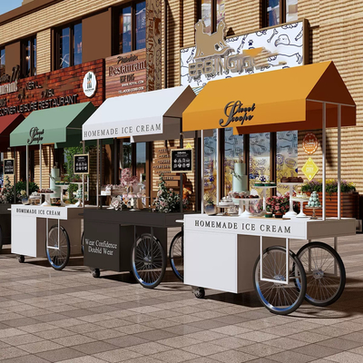 Einfach zu bedienen Bike Crepe Trailer für umweltbewusste Süßigkeiten Multifunktionales