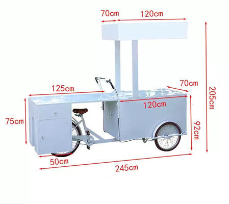 Der schicke Eiscreme-Fahrradwagen für städtische Abenteuer