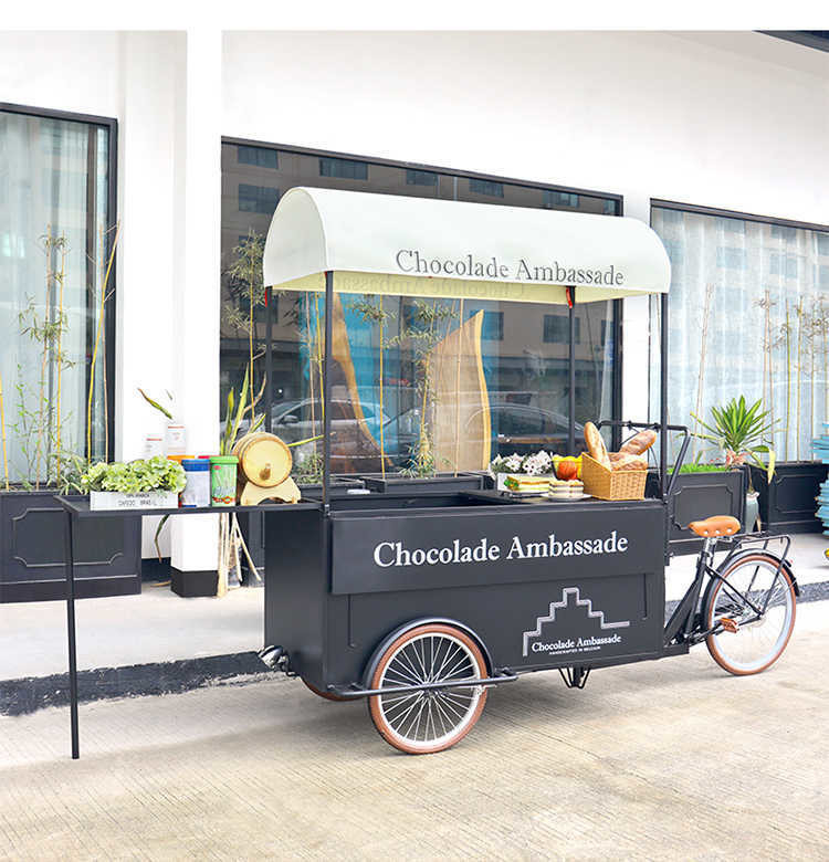 Outdoor Street Hotel Dreirad Eiswagen Fahrrad Design mit Milch Rohstoff