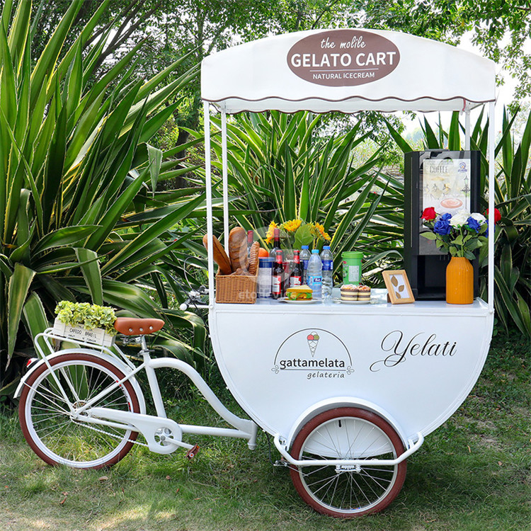 200*90*230cm kleine Hot Dog-Verkaufswagen perfekt zum Verkauf von Snacks an Strandständen