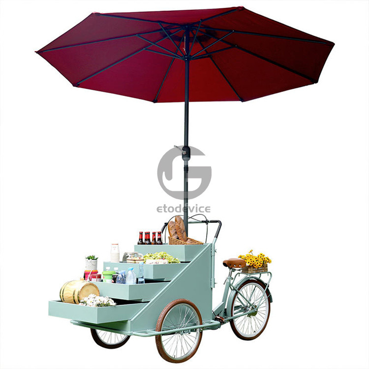 Mobiler Kaffeekorb für den Straßenverkauf