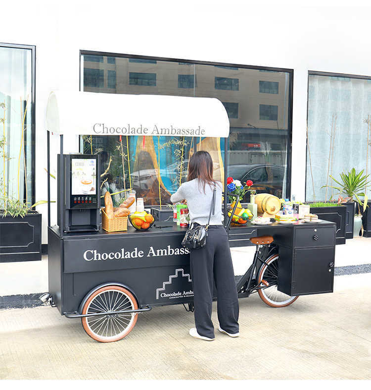 Mobiler Kaffee-Food-Wagen mit 220V/380V Spannung und kundenspezifischen Kochgeräten