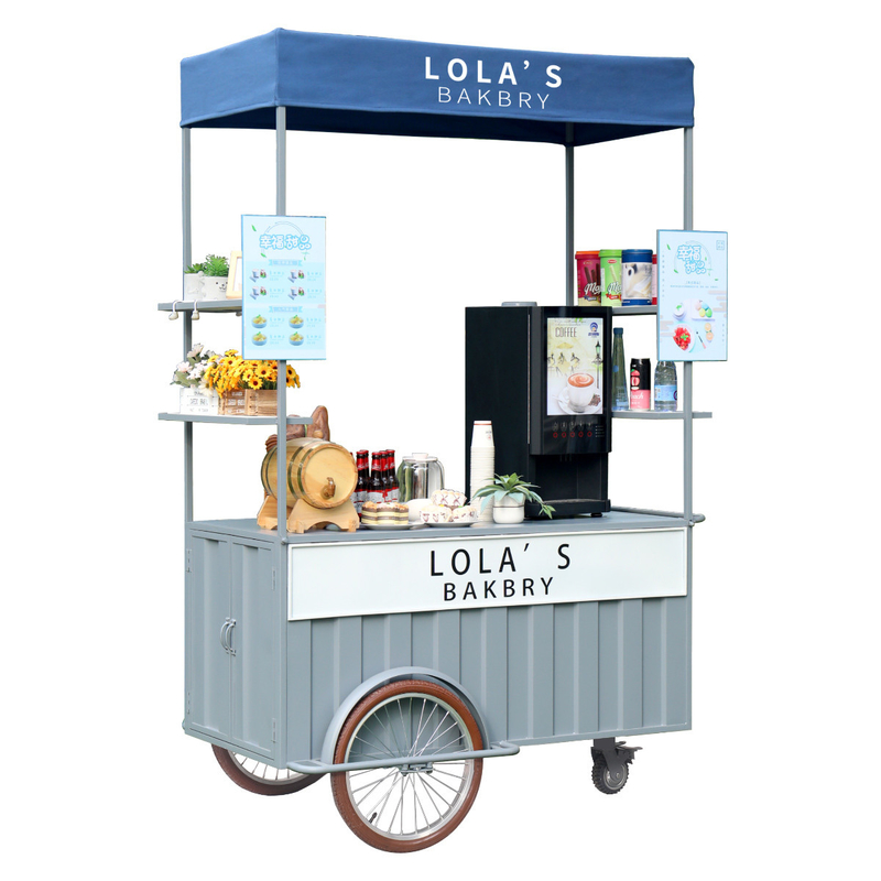 110v/220v Spannung Outdoor-Fastfood-Kiosk Eiscreme-Fahrrad für Snackverkäufe im Freien