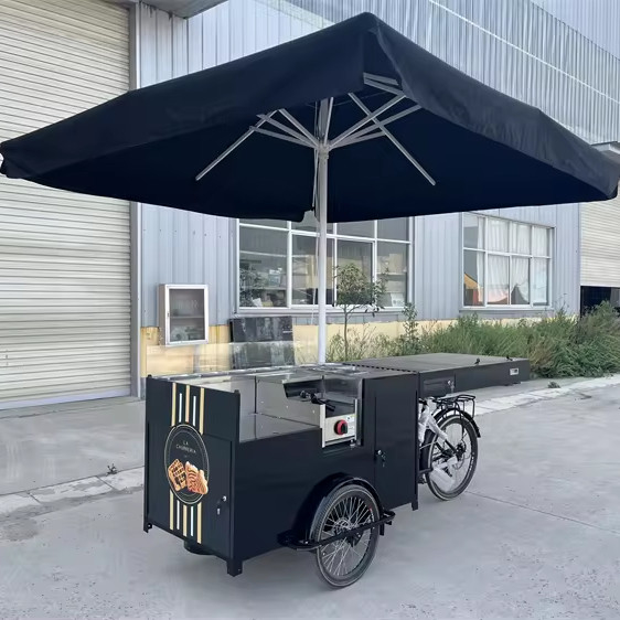 angepasste Farbe Elektrische mobile Getränke Dreirad für Fast Food und Kaffeekutschen Verkauf
