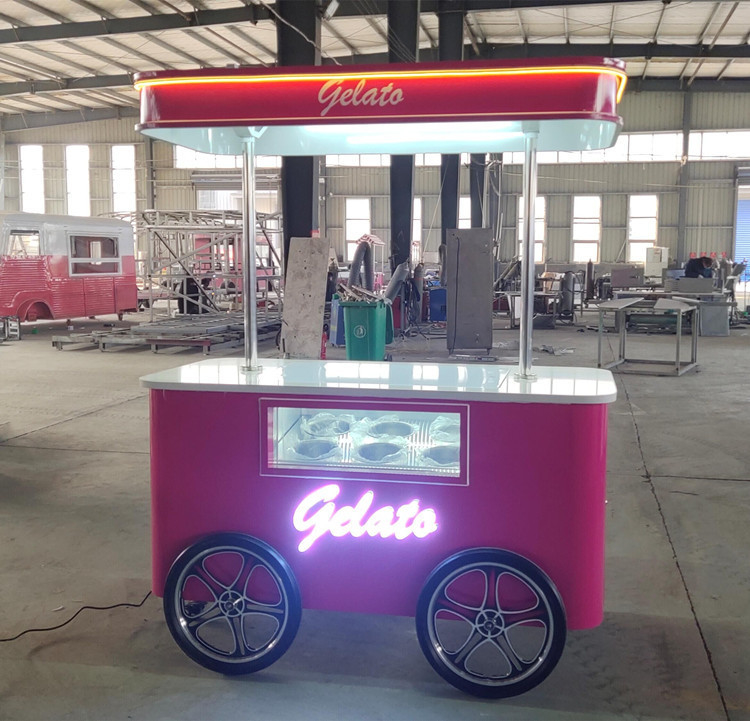 Eis-Trolley-Wagen für die kommerzielle Eis-Wagen-Wagen Eis für die Lebensmittelindustrie
